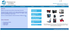Desktop Screenshot of pinnacleuae.com